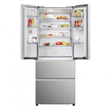 Haier HFR3718ENMM Ψυγειοκαταψύκτης 402lt NoFrost Υ177.5xΠ70xΒ68.8εκ. Inox Series 3